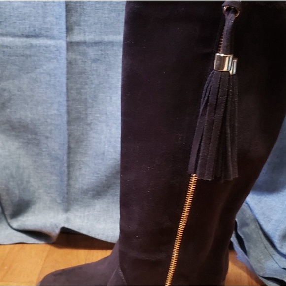 Womens GC Boots Brown Faux Suede
Full Zip With Tassel - Picture 4 of 10